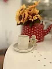 Kurabiye Adam Porselen Fincan