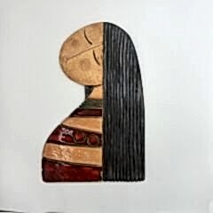 Seramik Kız Duvar Süsü