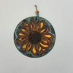 Ayçiçeği Seramik Duvar Süsü