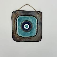 Nazar Boncuklu Seramik Duvar Süsü