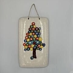 Nazar Ağacı Seramik Duvar Süsü