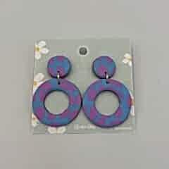 Renkli El Yapımı Fimo Küpe