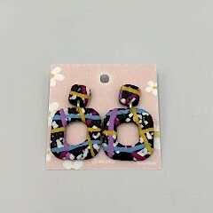 Renkli El Yapımı Fimo Küpe