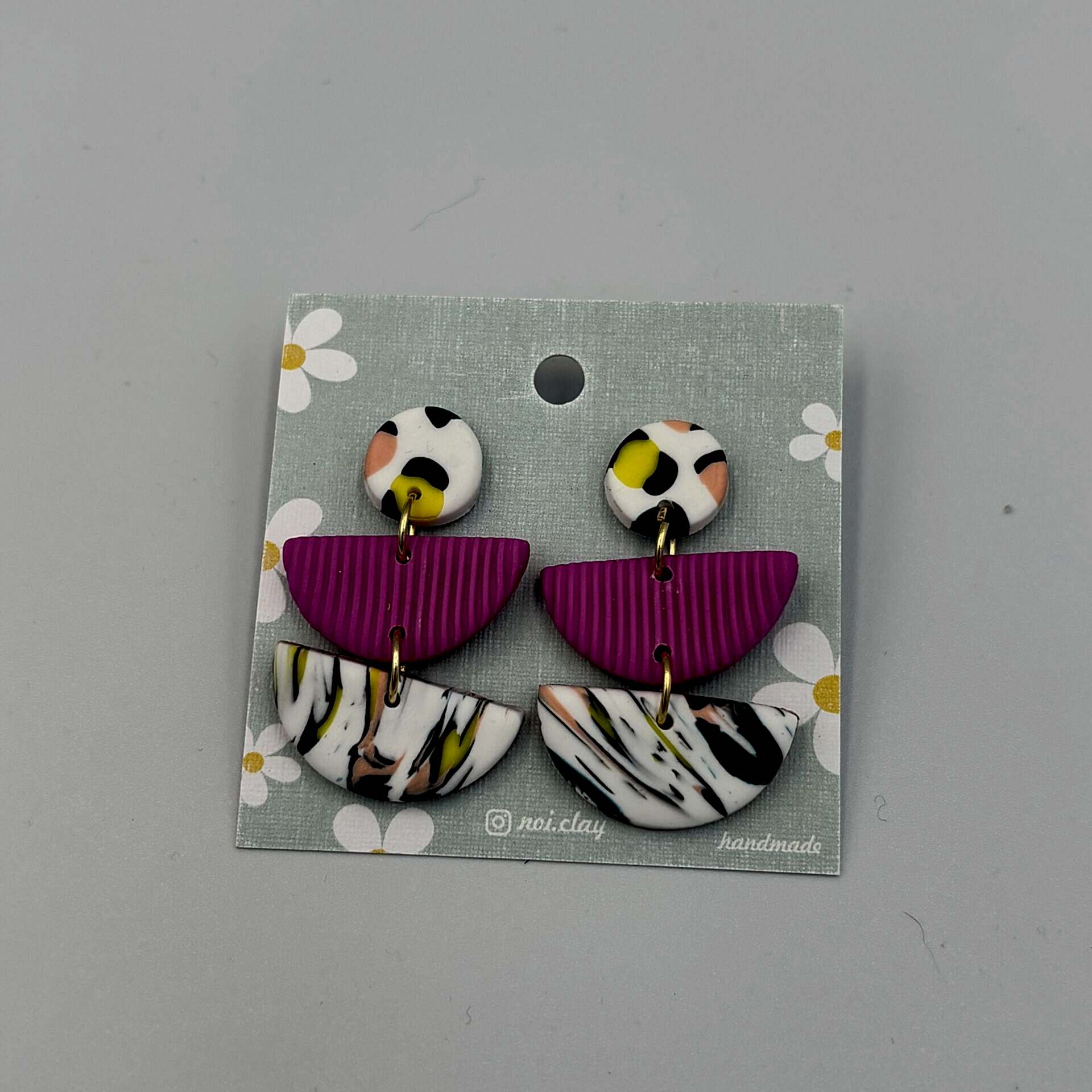 Renkli El Yapımı Küpe