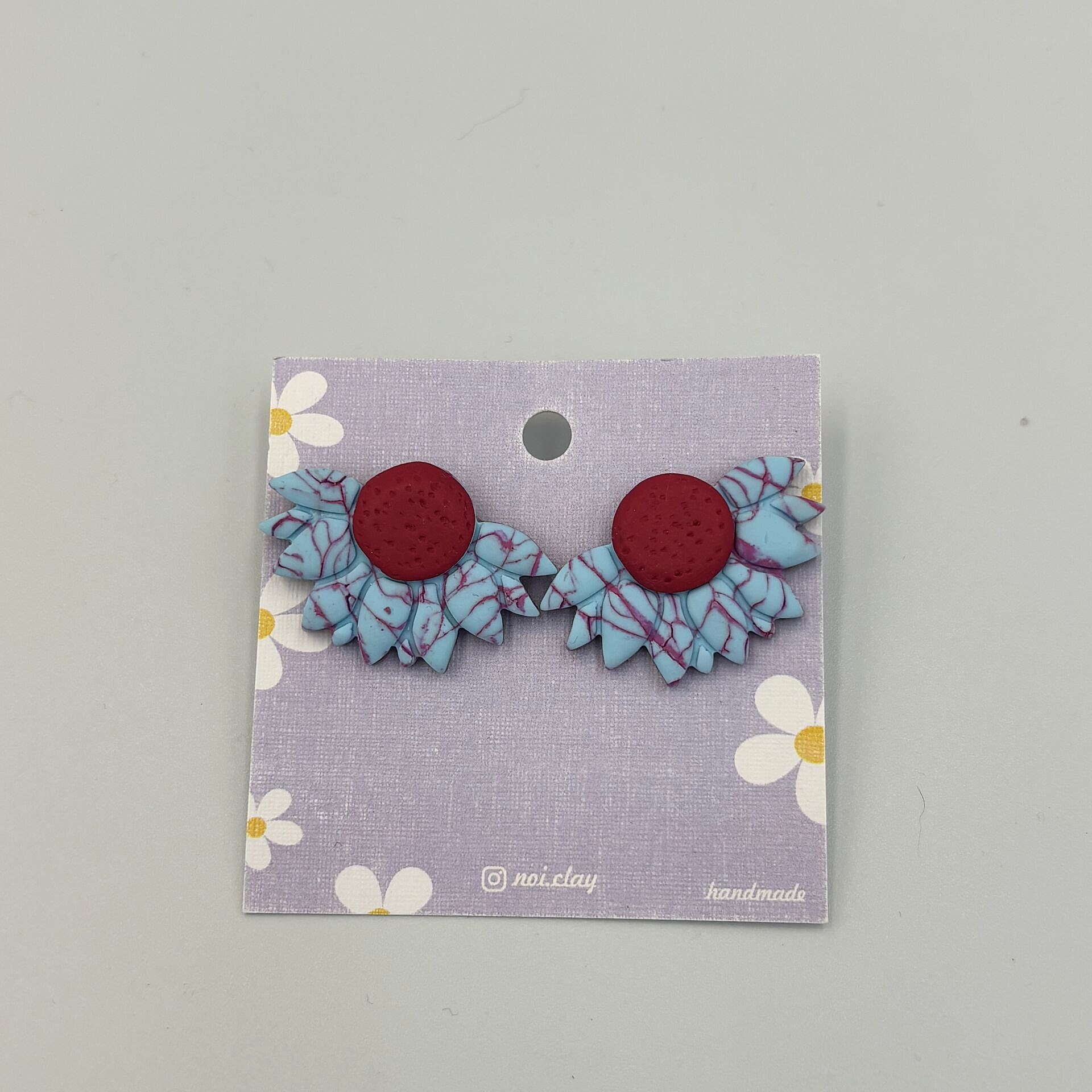 Renkli El Yapımı Fimo Küpe