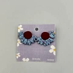 Renkli El Yapımı Fimo Küpe