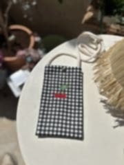 Kirazlı Telefon Çantası